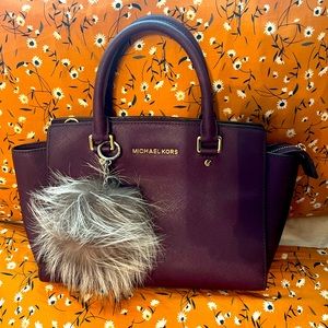 Purple mk hand bag